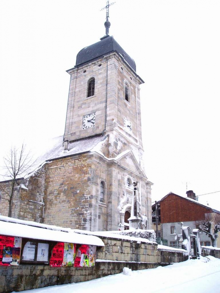L'église en hiver (Photo C.Desgroppes) - Nods