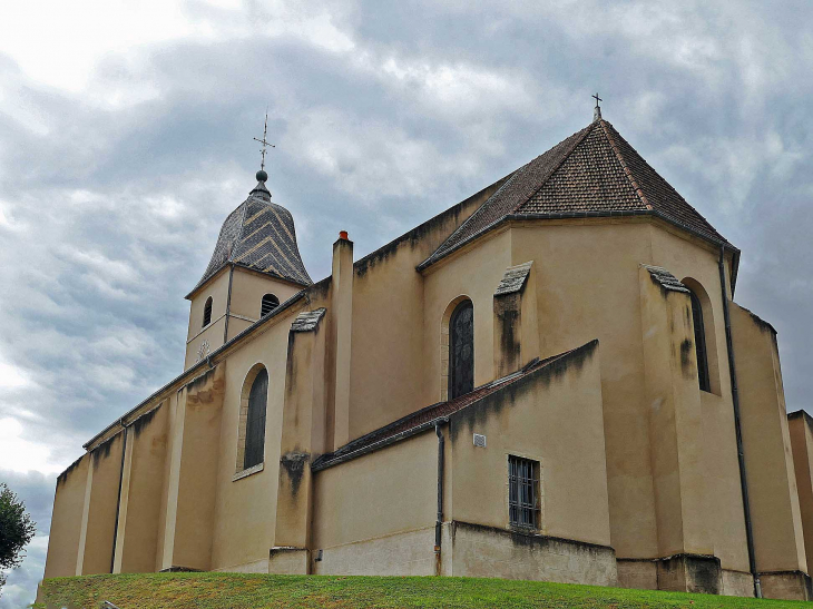 L'église au clocher comtois vernissé - Arc-lès-Gray