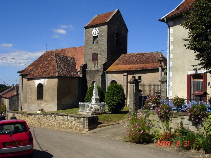 Vue de l'Eglise - Bousseraucourt