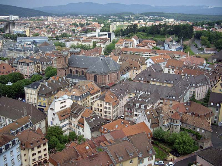 La ville vue de la citadelle - Belfort