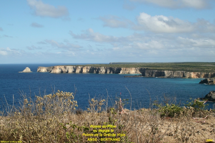 Pointe du Piton vu depuis la Pointe de la Grande Vigie - Anse-Bertrand