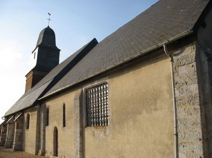 Vue générale de l'église - Boulleville