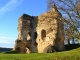Le donjon du château de Brionne du XIè siècle, dont il ne reste que des ruines.