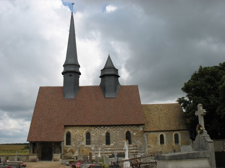 Eglise Saint-Martin avec ses 2 clochers - Épieds