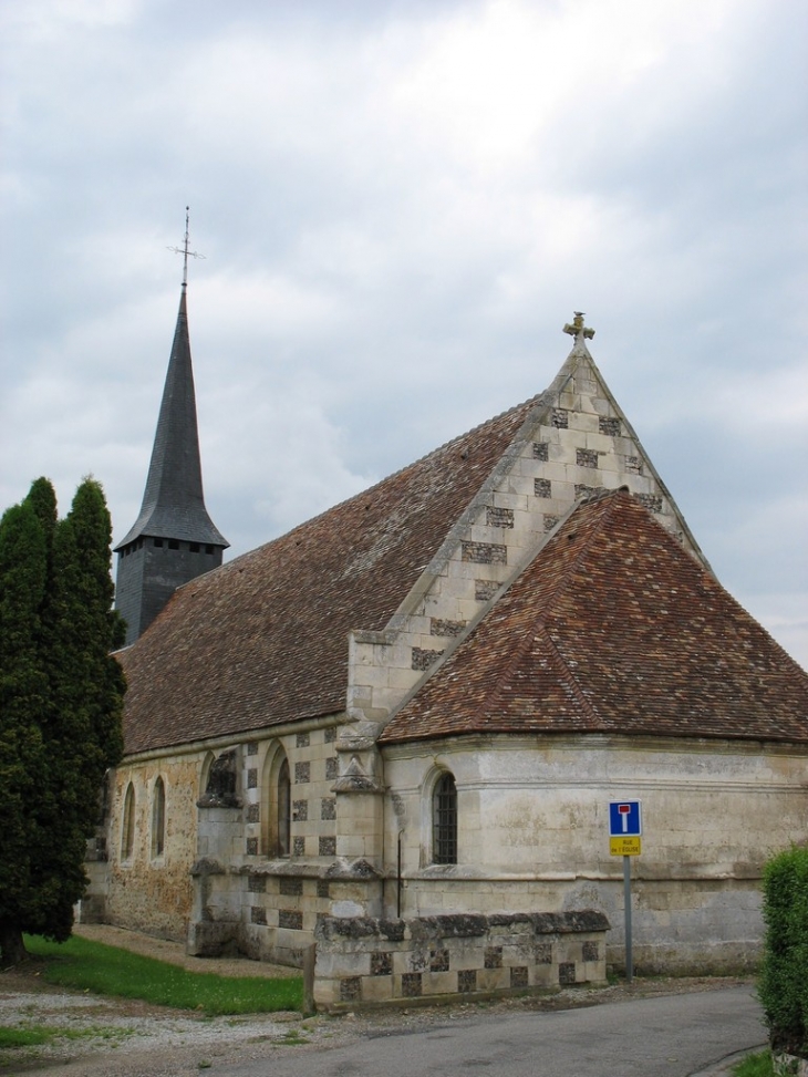Chevet de l'église Saint-Léger - Grosley-sur-Risle