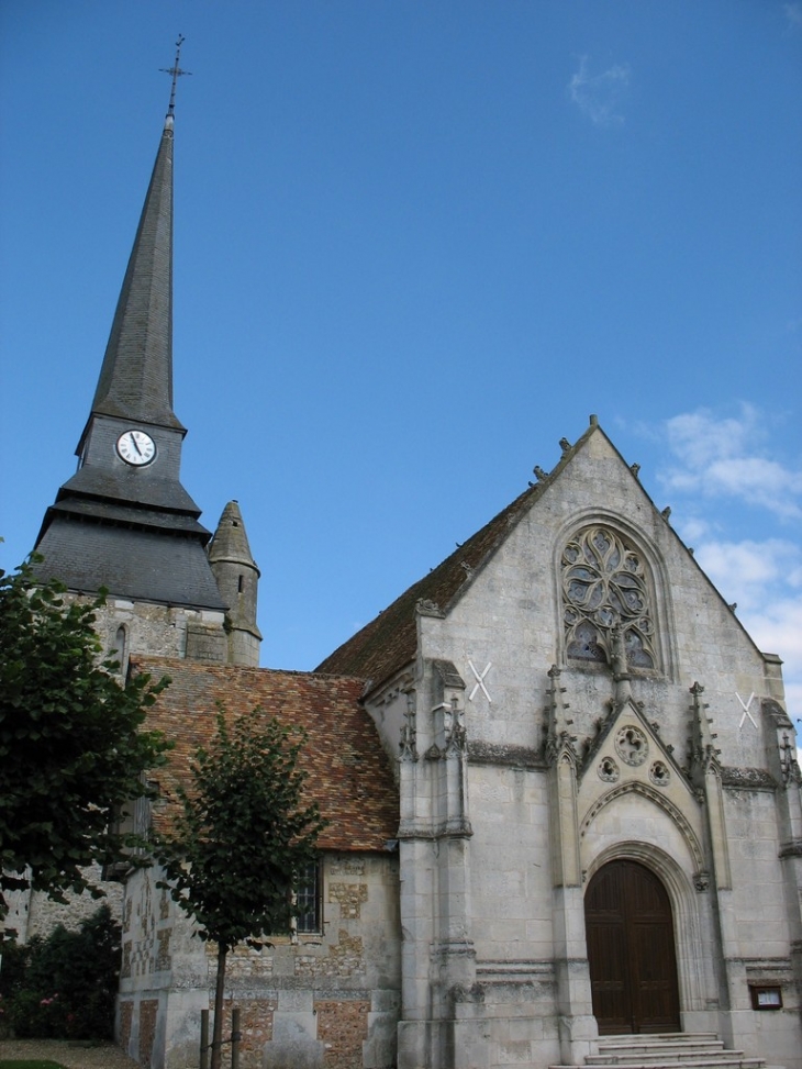 Façade de l'église Saint-Ouen - Harcourt