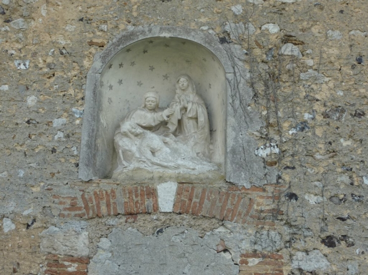 Jouy sur Eure - l'église - Mise au tombeau  - Jouy-sur-Eure