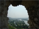 Les berges de la Seine vues par les fenetres de Chateau Gaillard aux Andelys