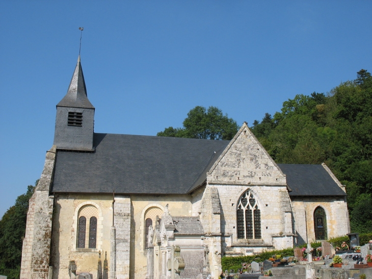 Vue générale de l'église - Manneville-la-Raoult