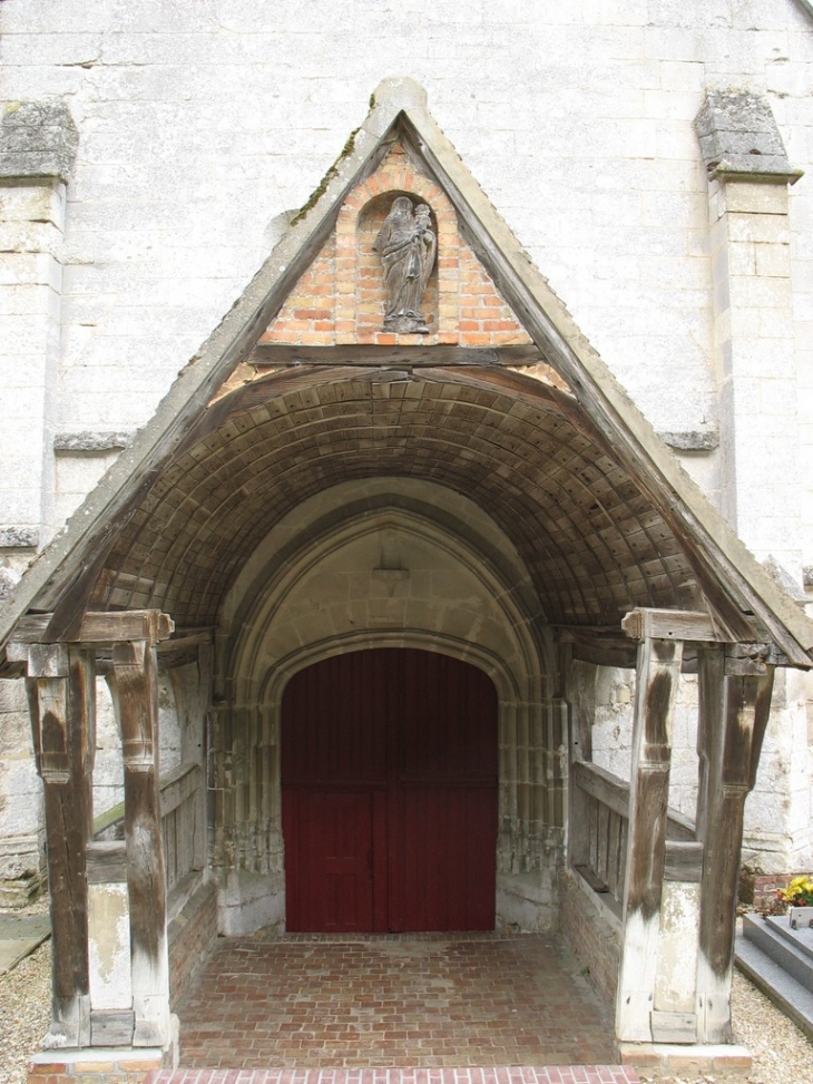 Porche de l'église - Marais-Vernier