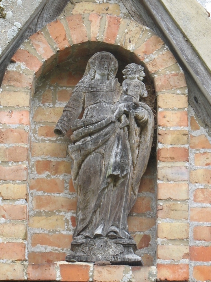 Vierge à l'enfant sur le porche - Marais-Vernier