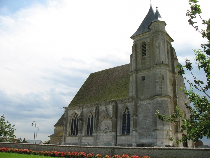 église Notre-Dame et sur son mur nord 