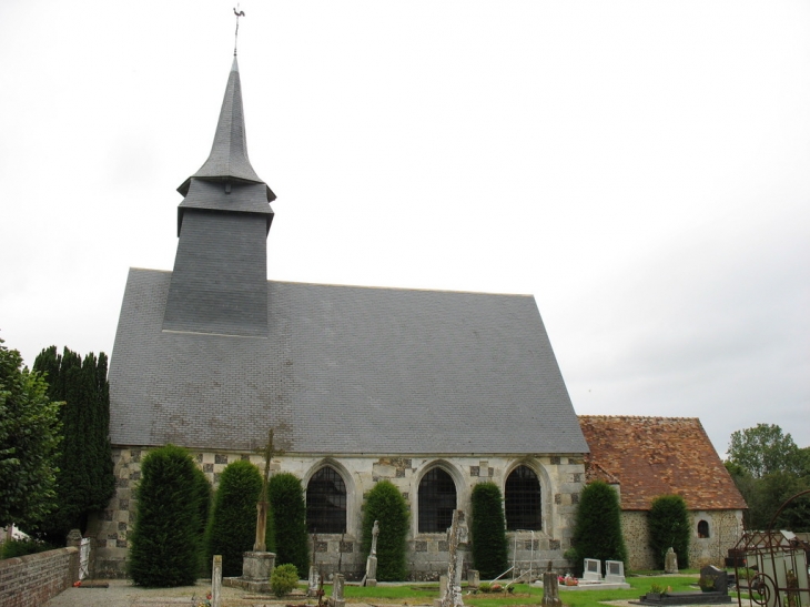 Eglise vue du Cimetière - Saint-Aubin-des-Hayes