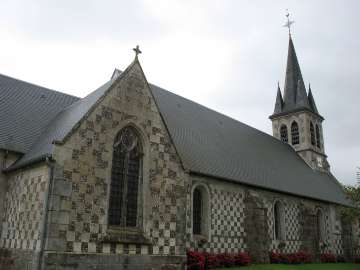 Eglise Saint-Martin (pierres et silex) - Thevray