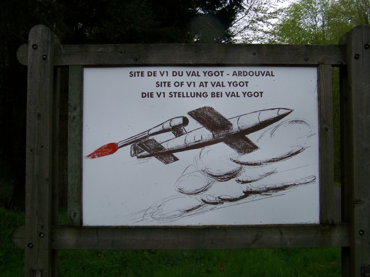 Site de V 1 du val ygot Ardouval