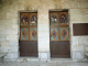 les portes de l'église : Saint Martin et Saint Etienne