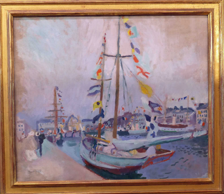 MuMa DUFY ; le yacht pavoisé au Havre 1804 - Le Havre