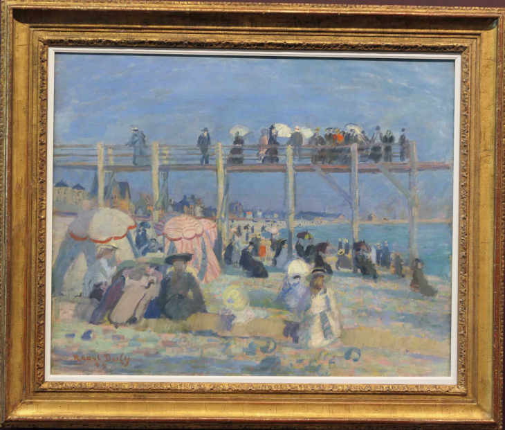 MuMa : DUFY 1930 la plage et l'estacade du Havre - Le Havre