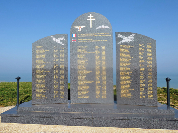 Le monument aux aviateurs disparus de la France Libre (inauguration le 25/06/2022) - Le Tréport