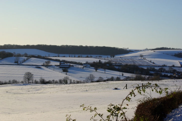 Neige sur Roncherolles en Bray 01 - Roncherolles-en-Bray