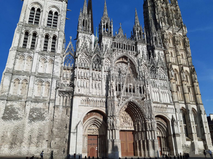 Cathédrale Notre Dame : la façade occidentale - Rouen