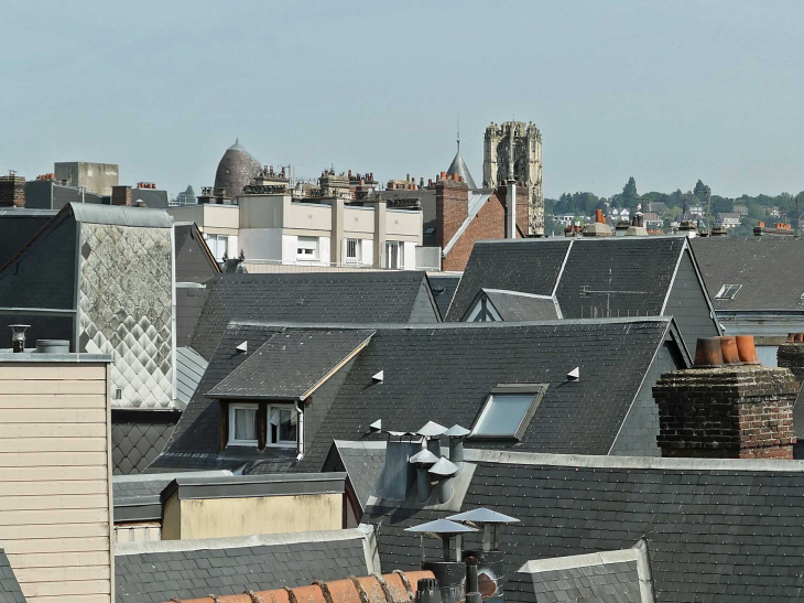 Les toits vus de l'Historial Jeanne d'Arc - Rouen