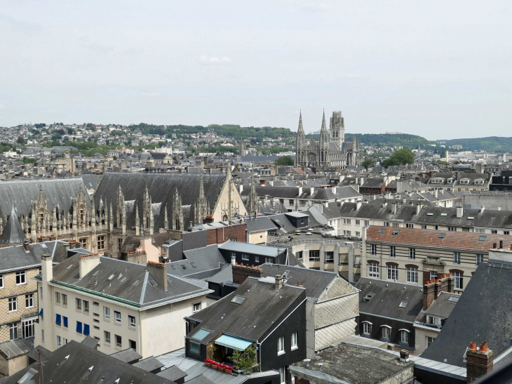 Les toits vus du beffroi - Rouen
