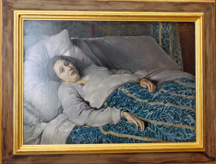 Musée des Beaux Arts : 17e siècle Flandres Jeune femme sur son lit de mort - Rouen