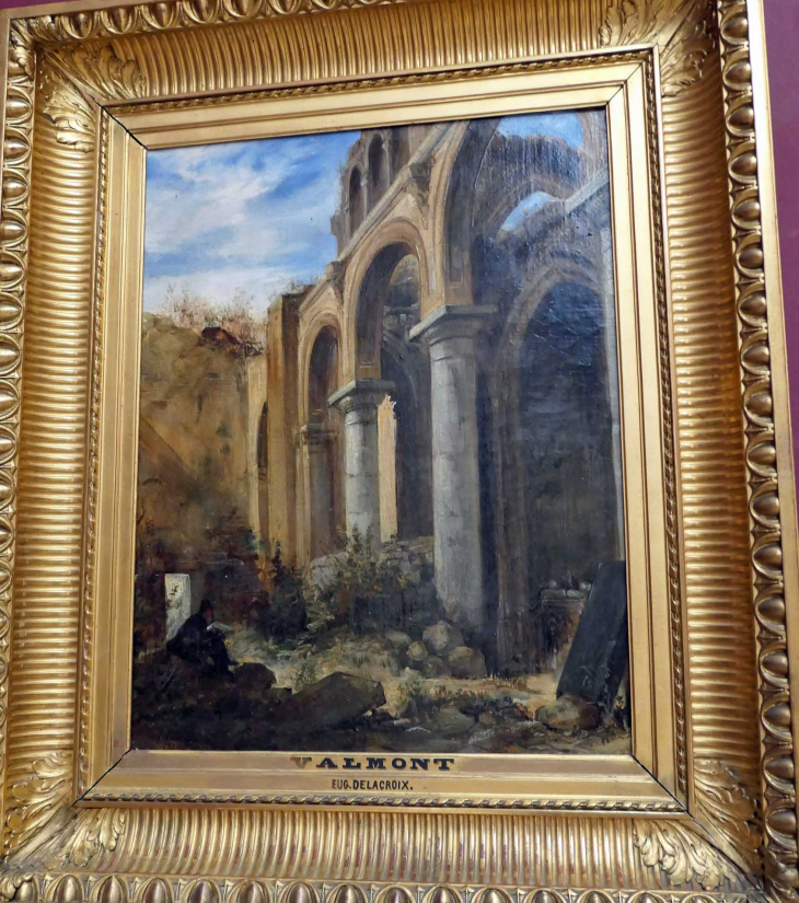 Musée des Beaux Arts : 19e siècle DELACROIX Ruines de la chapelle de l'abbaye de Valmont - Rouen