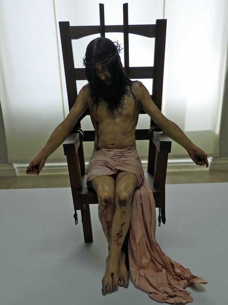 Musée des Beaux Arts : exposition collection Pinault So British ! Paul FRYER Christ aux souffrances - Rouen