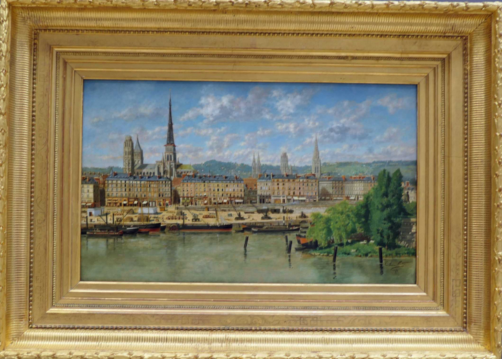 Musée des Beaux Arts : Torello ANCILOTTI  le port de Rouen 1878