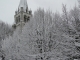L'élise St-Gervais se pare d'un manteau neigeux. Photo prise depuis l'ex-maison des 