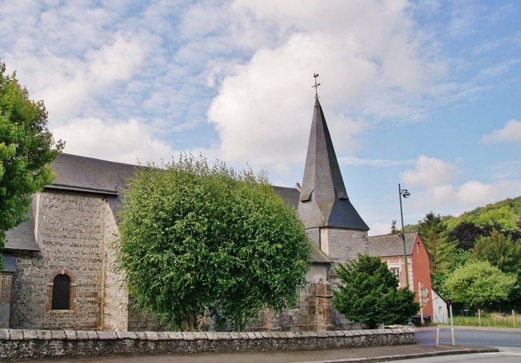 <<église Saint-Aubin - Saint-Aubin-sur-Scie