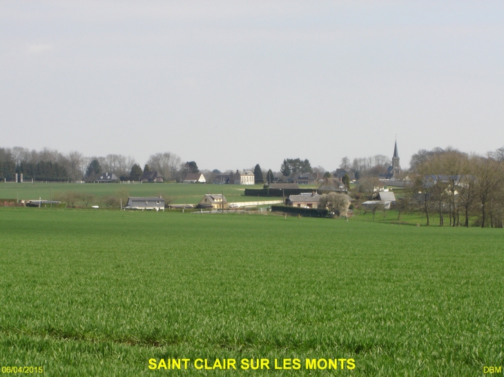Vu depuis la rue du Verger - Saint-Clair-sur-les-Monts