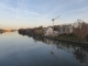 Ile de la Jatte : vue du pont de Neuilly