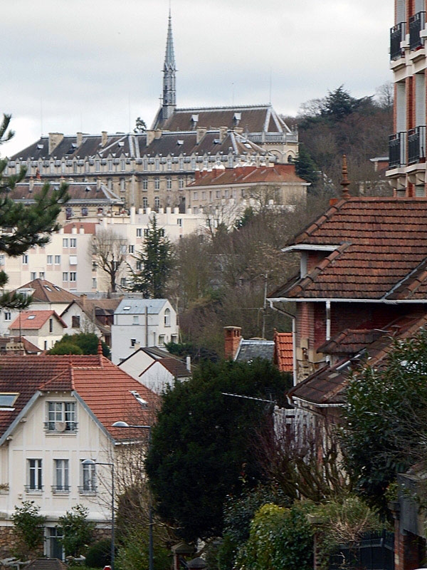 Vue sur la ville et l'orphelinat Saint Philippe - Meudon