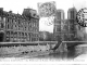 La seine à travers Paris - La Préfecture de Police. Notre-Dame. Vue prise du petit bras. (carte postale de 1907)