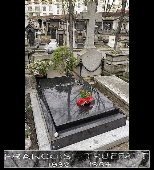 Tombe de François Truffaut au cimetière Montmartre - Paris 18e Arrondissement