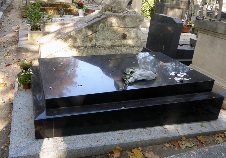 Le cimetière de Montmartre : tombe de François Truffaut - Paris 18e Arrondissement