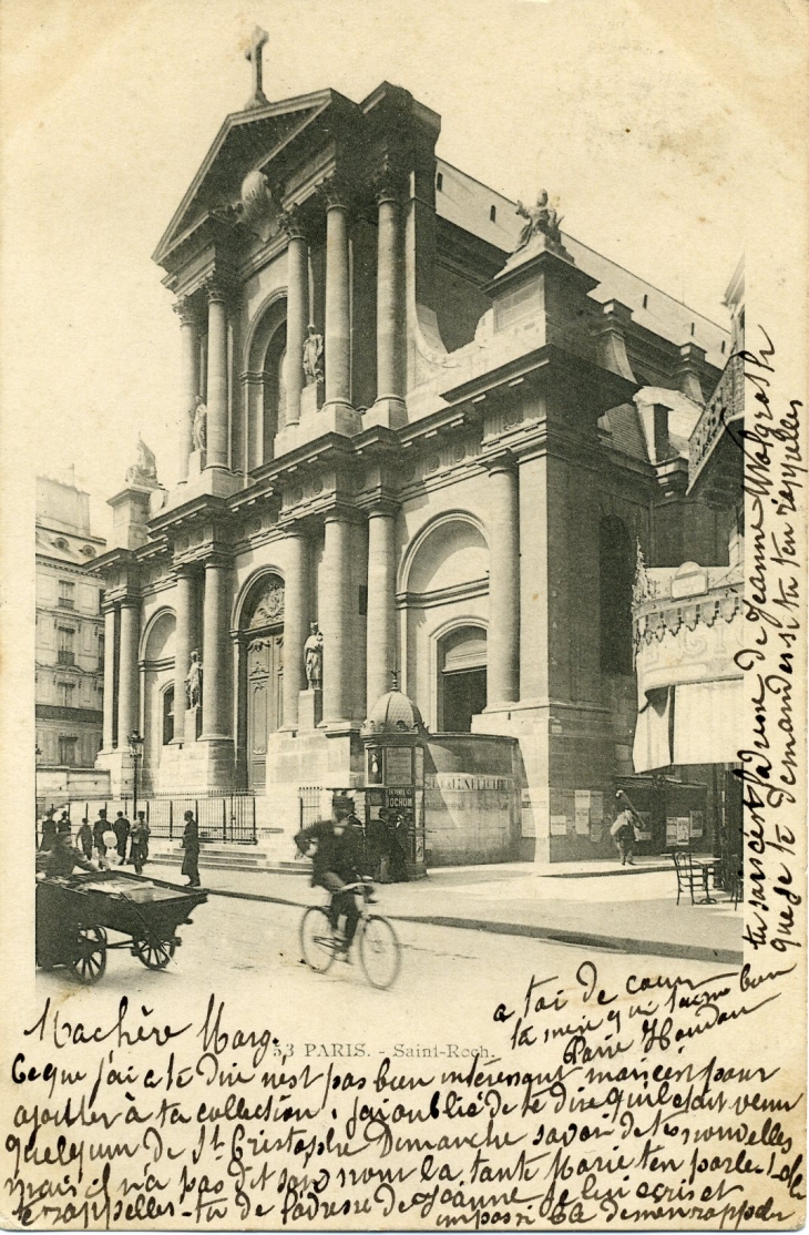 Saint-Roch (carte postale de 1904) - Paris 1er Arrondissement