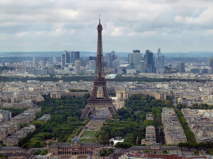 La Tour Eiffel et le Champ de Mars vus de la Tour Montparnasse - Paris 7e Arrondissement