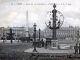 Place de la Concorde - L'obélisque, vers 1904 (carte postale ancienne).
