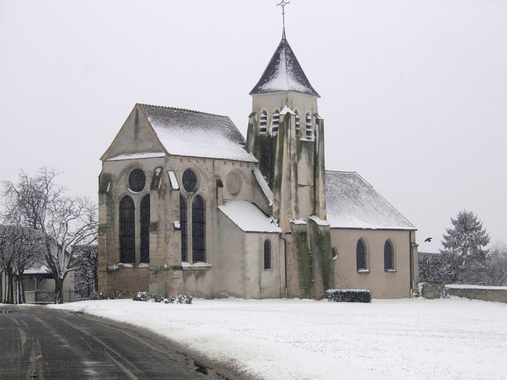 L'église St-Martin l'hiver - Bussy-Saint-Martin