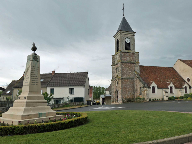 L'église et le monument aux morts - Sammeron