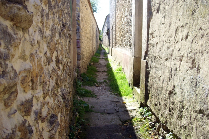 Chemins ruraux entre les murs à vigne - Veneux-les-Sablons