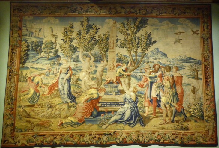 L'intérieur du château, musée national de la Renaissance: tapisserie - Écouen