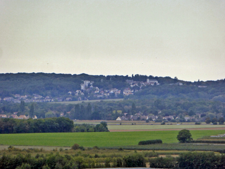 Le village vu de la terrasse du château d'Ecouen - Saint-Martin-du-Tertre