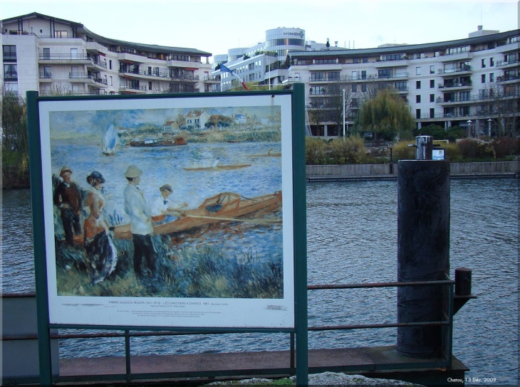 Les berges de la Seine où Renoir aimait peindre .. - Chatou