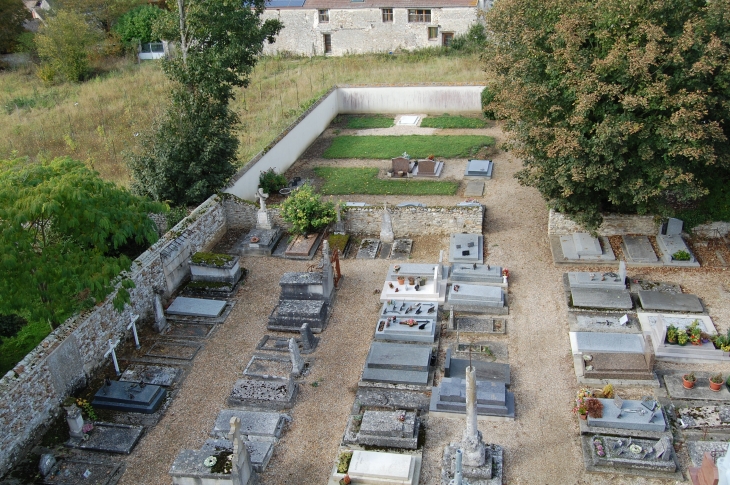 CIMETIERE VU DU CLOCHER2012 - Cravent