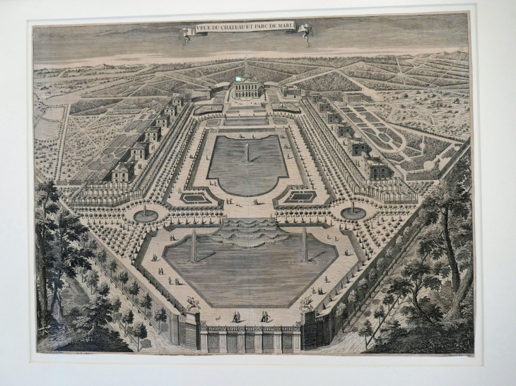Le Musée du Domaine Royal : dessin du parc - Marly-le-Roi